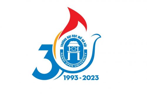 Biểu trưng kỷ niệm 30 năm thành lập Trường Đại học Mở Hà Nội