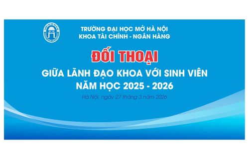 Chương trình đối thoại giữa Lãnh đạo khoa Tài chính – Ngân hàng với sinh viên năm học 2025 – 2026