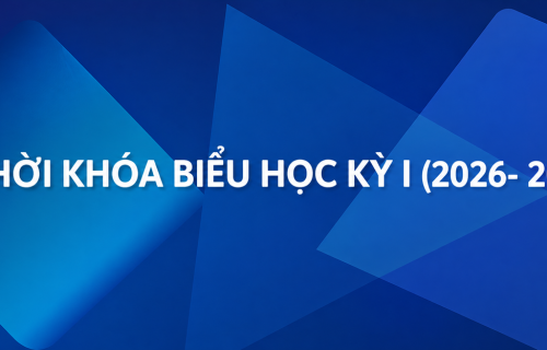 THỜI KHÓA BIỂU HỌC KỲ I (2026- 2027)