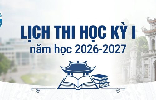 Lịch thi Học kỳ 1, năm học 2026-2027
