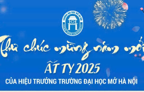 Thư chúc mừng năm mới Ất Tỵ 2025 của Hiệu trưởng Trường Đại học Mở Hà Nội