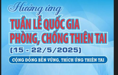 Tổ chức các hoạt động hưởng ứng Tuần lễ Quốc gia phòng, chống thiên tai năm 2025