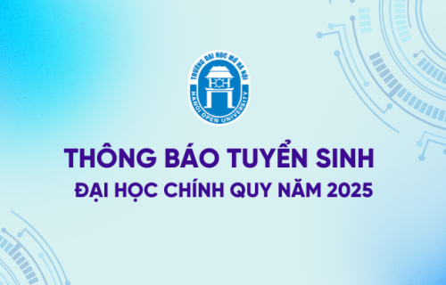 Thông báo tuyển sinh đại học chính quy năm 2025