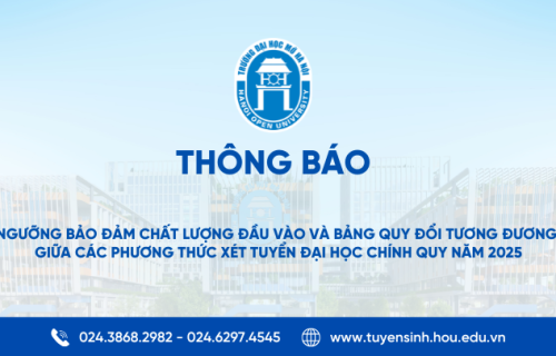 Ngưỡng đảm bảo chất lượng đầu vào và Bảng quy đổi tương đương giữa các phương thức xét tuyển đại học chính quy năm 2025