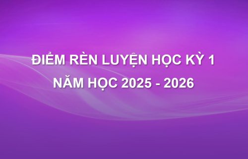 Điểm rèn luyện Học kỳ 1, năm học 2025 – 2026