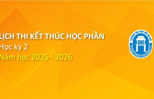 Lịch thi Kết thúc học phần, Học kỳ 2, năm học 2025-2026